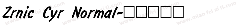 Zrnic Cyr Normal字体转换